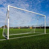 Lifestyle image showing the Quickplay Pro Alu Match 12ft x 6ft Football Goal from the front Lifestyle image showing the Quickplay Pro Alu Match 12ft x 6ft Football Goal from the front