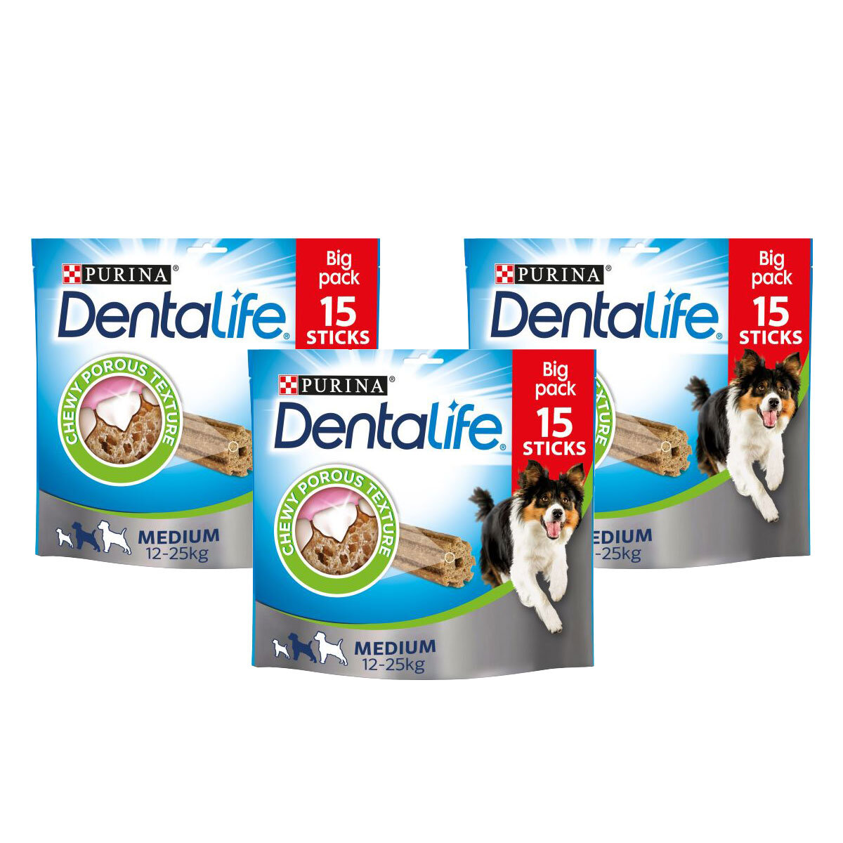 Dentalife Medium Dog Dental Chew, 3 x 345g