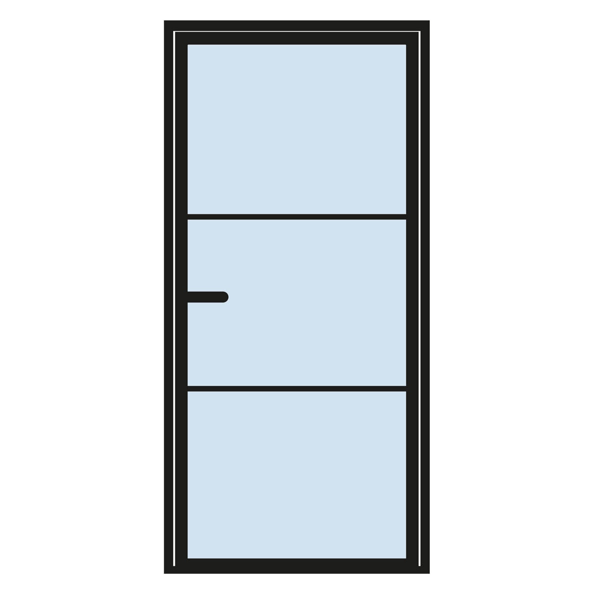 Mustang Heritage Aluminium Internal Single Door Delivery Only