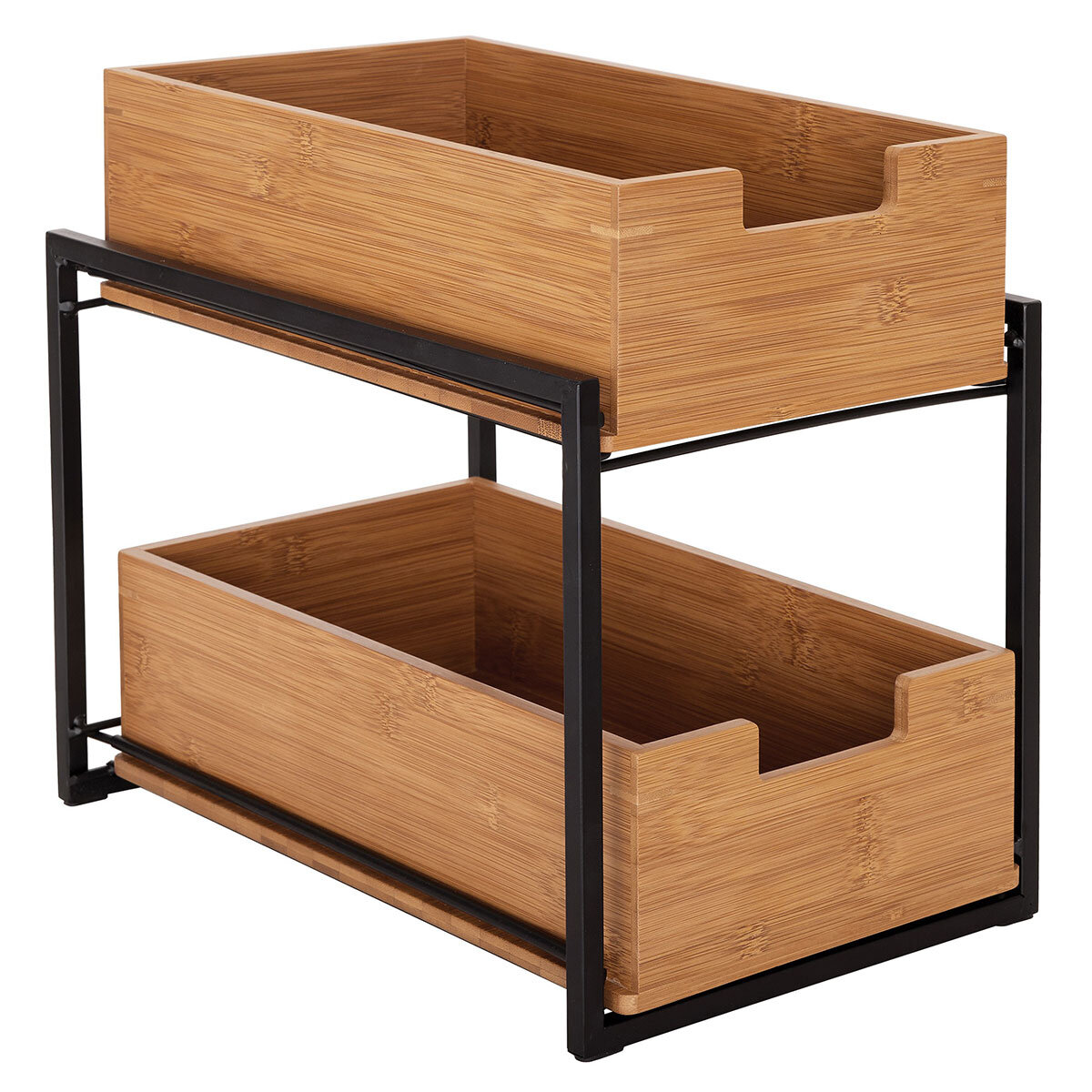 Seville 2 tier sliding bin organiser