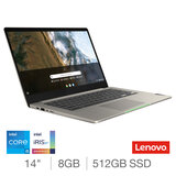 Lenovo Chromebook 5, Intel Core i5, 8GB RAM, 512GB SSD, 14 Inch Chromebook, 82M8000UUK