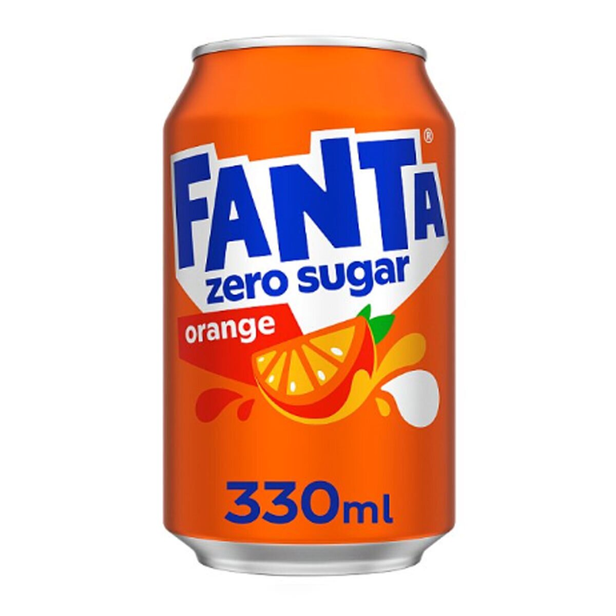 Fanta Orange Zero Sugar, 330ml