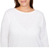 Kirkland Signature Ladies Boatneck Tee in White