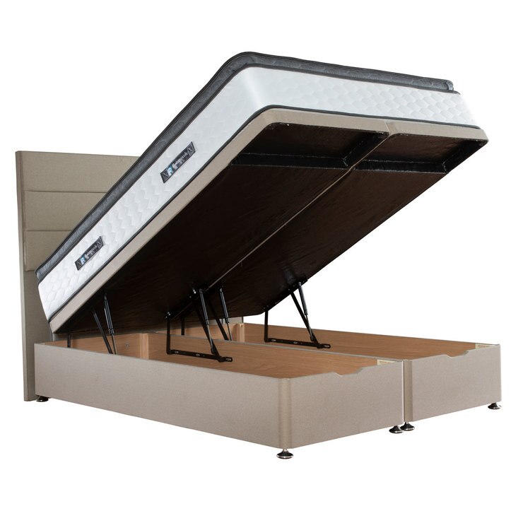 Sealy Symphony Posturetech Memory Mattress & Fawn Ottoman Divan, Double