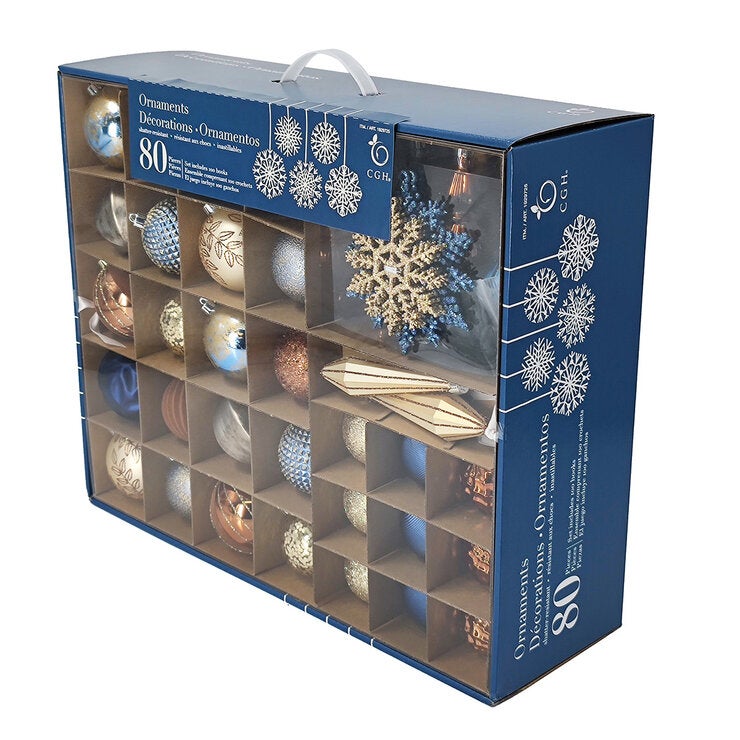 80CT Shatterproof ornament Set 80CT Shatterproof ornament Set