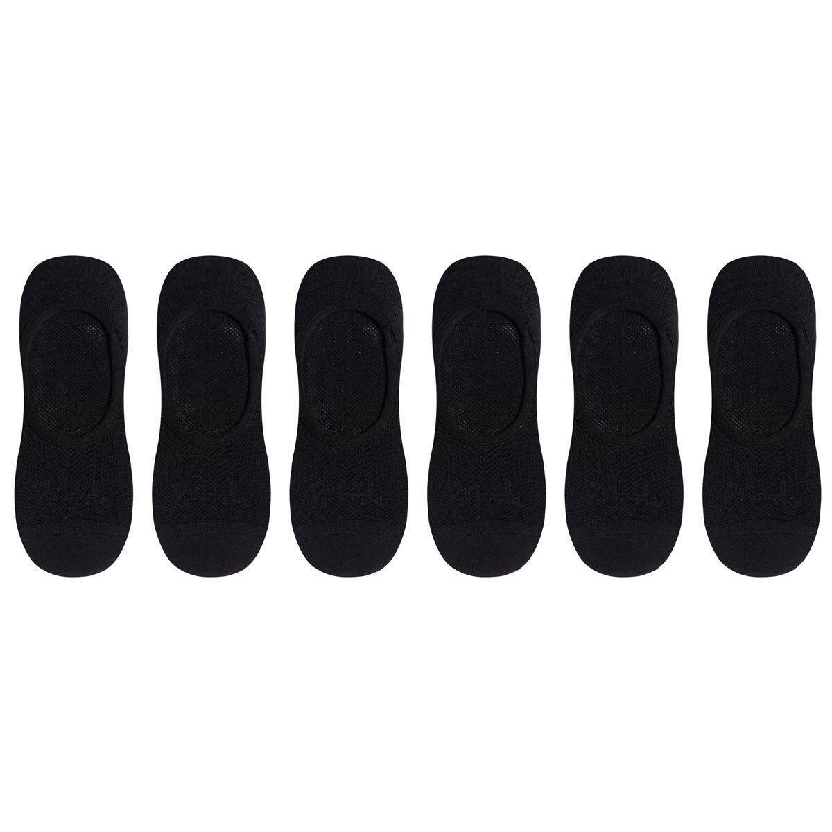 Pringle Men's 2 x 3 Pack Invisible Socks in Black, Size 7-11