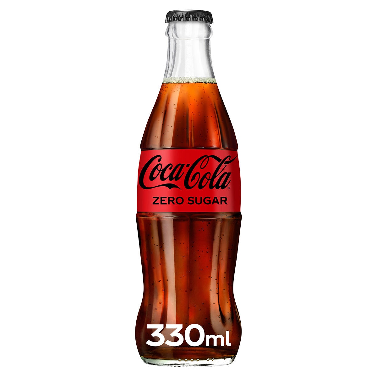 Coca Cola Zero Sugar NRB Glass Bottles, 330ml