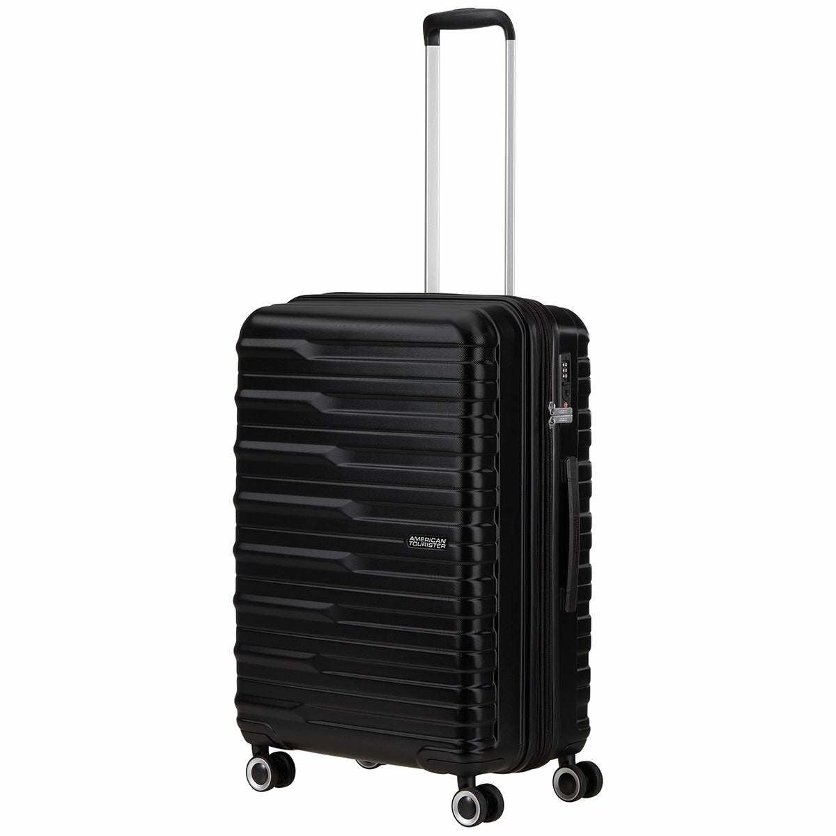 American Tourister 3pc Luggage Set Spinner Case In Black American Tourister 3pc Luggage Set Spinner Case In Black
