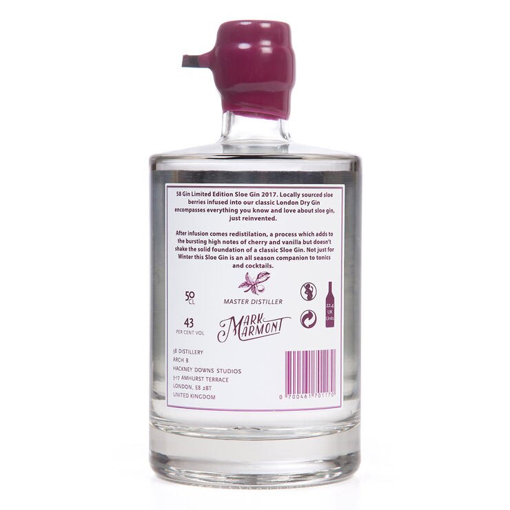 The 58 Gin Duo with Single Shot Gin and Distilled Sloe Gin, 2 x 50cl Costco UK