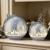 Glass Rotating Balls Assortment- Set of 2 Glass Rotating Balls Assortment- Set of 2