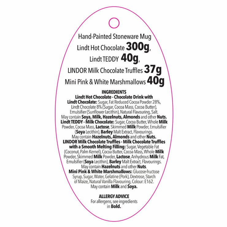 Lindt Hot Chocolate Mug Set - Gingerbread Lindt Hot Chocolate Mug Set - Gingerbread
