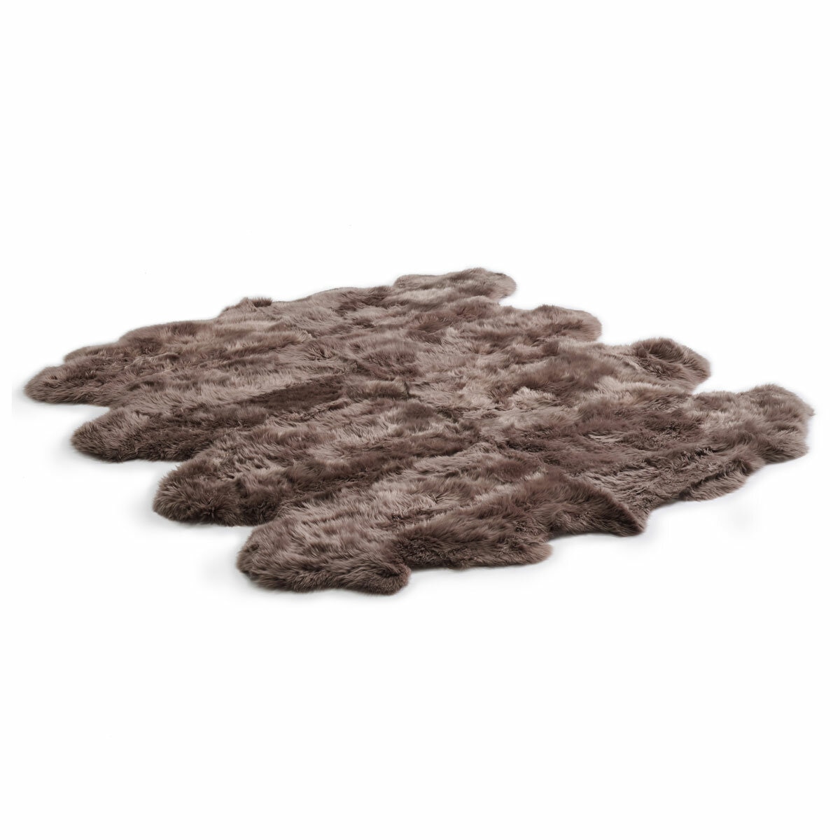 Bowron Longwool 100% Sheepskin Octo Rug, Paco