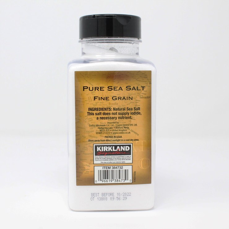 Kirkland Signature Pure Sea Salt Fine Grain, 850g Costco UK