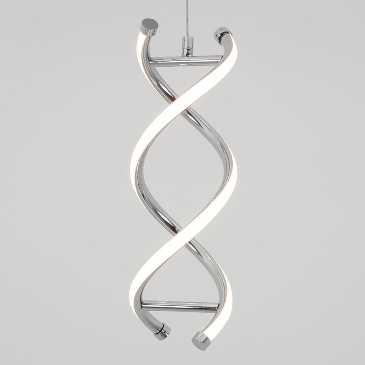 Artika DNA Single Light LED Pendant in Chrome