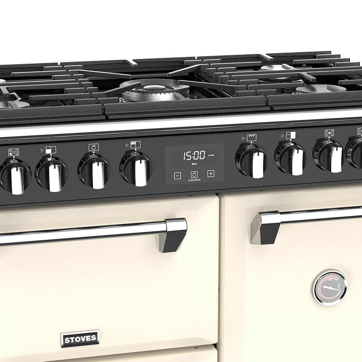 Stoves Richmond S900DF, 90cm Dual Fuel Range Cooker A Rating in Cream