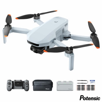 Potensic Atom 2 Drone with 8K Camera, AI Track, 10km Video Transmission - Fly More Bundle With a 128GB SD Card