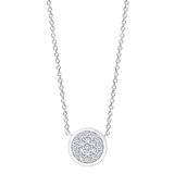 0.25ctw Round Brilliant Diamond Necklace, 14ct White Gold
