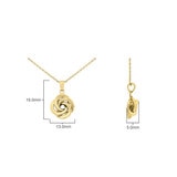 14ct Yellow Gold Love Knot Pendant