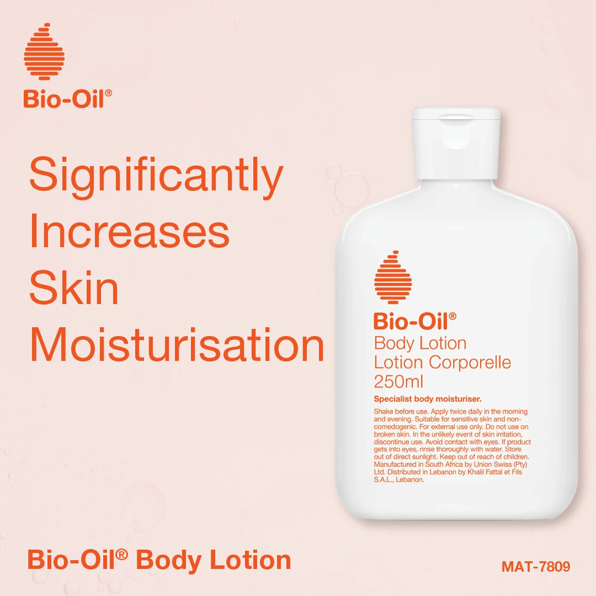 Bio-Oil Ultra Light Skin Care Moisturising Lotion 2 x 250ml