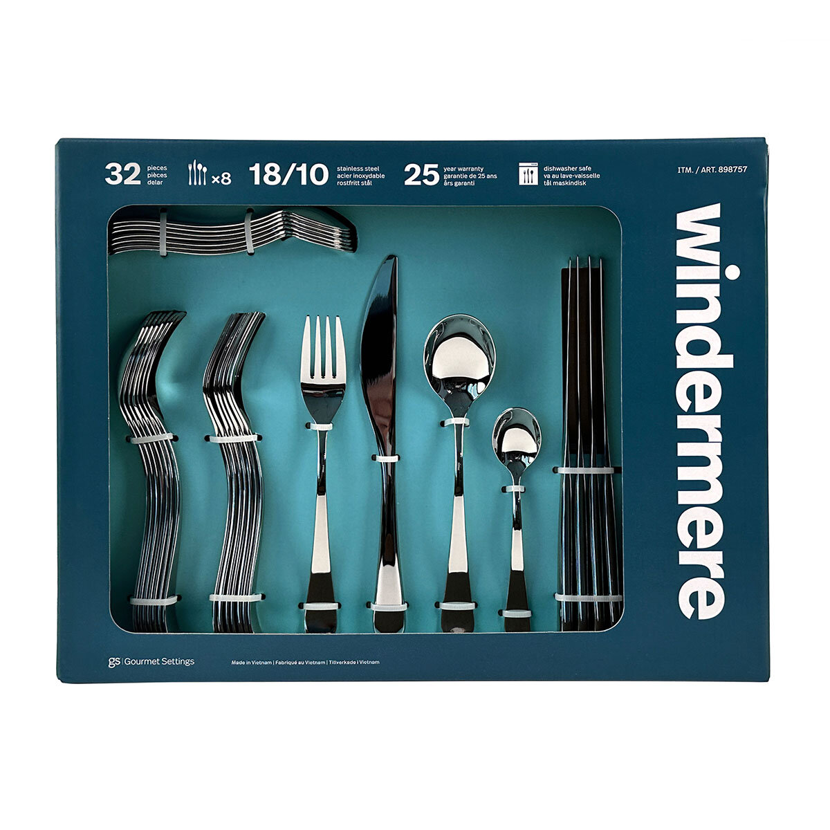 Windermere Stainless Steel Cutlery Set, 32 Piece