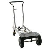Hand truck with folded toe plate