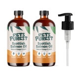 Pets Purest Scottish Salmon Oil, 2 x 300ml