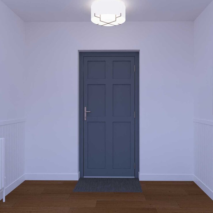 Dortech Saltaire Aluminium Front Door with Lever Handle: Maximum H 2400 x W 1300mm, Available in 2 Colours
