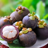 Mangosteens on a Plate