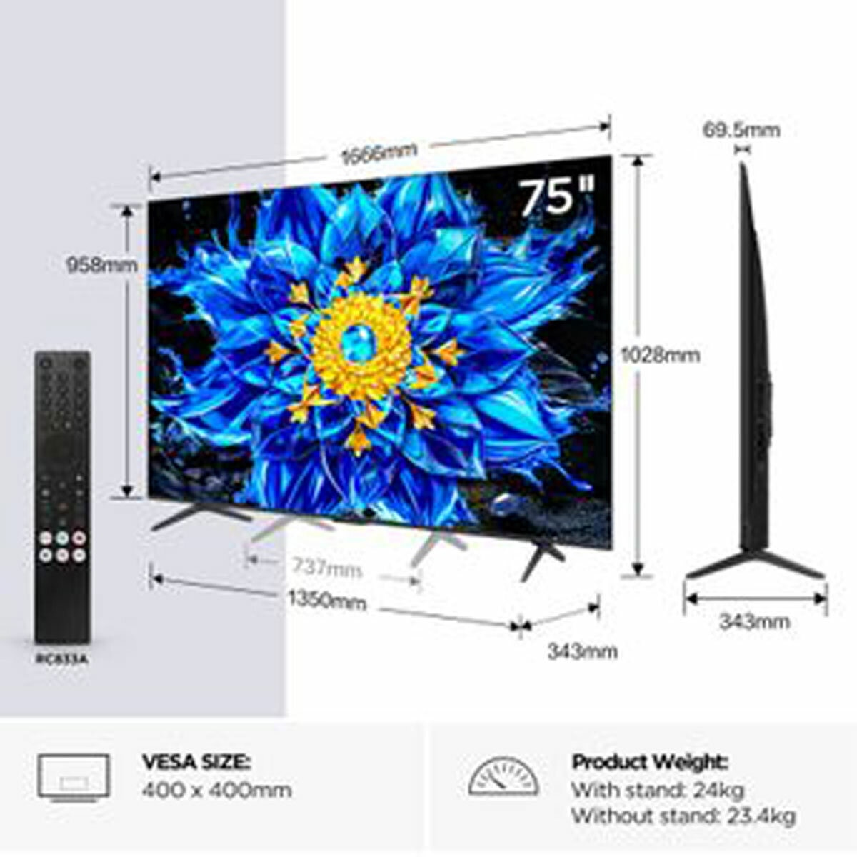 Buy TCL 75P8L-UK 75 Inch Mini LED TV at Costco.co.uk Buy TCL 75P8L-UK 75 Inch Mini LED TV at Costco.co.uk
