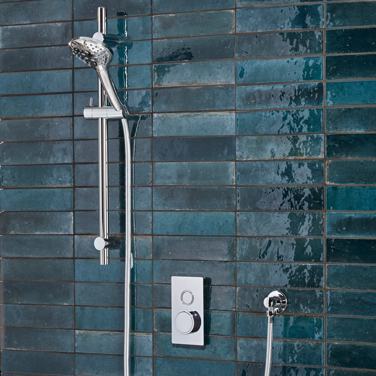 Lifestyle image of shower in bathroom setting