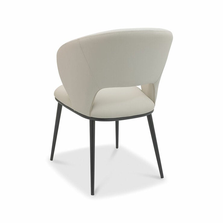 Bentley Designs Luca Beige Faux Leather Dining Chair, 2 Pack Bentley Designs Luca Beige Faux Leather Dining Chair, 2 Pack