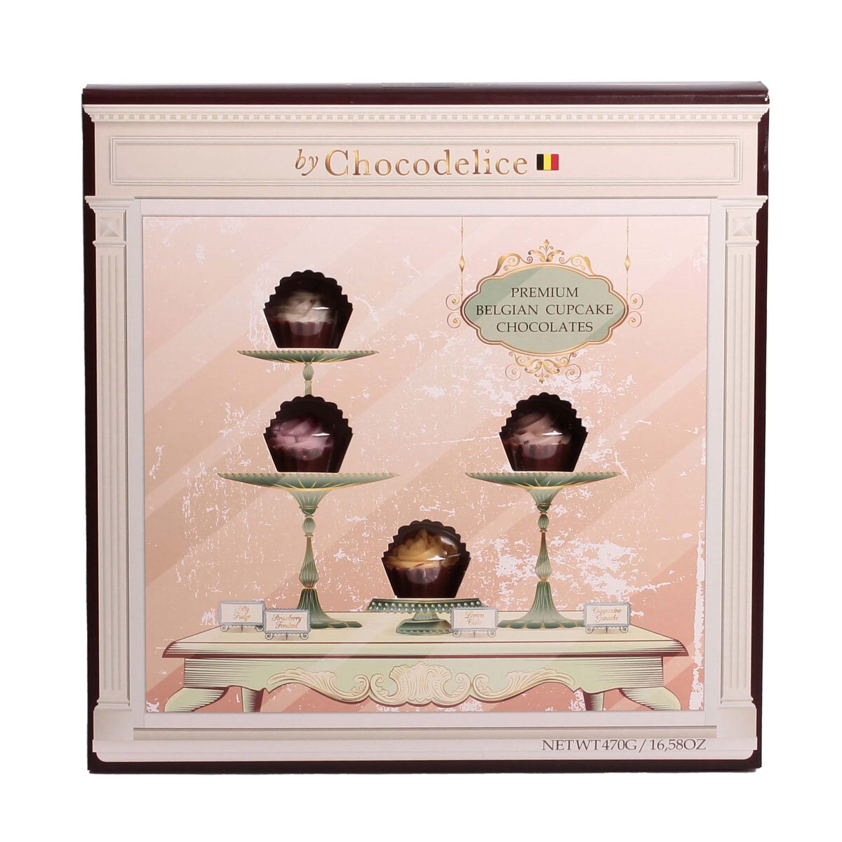 Cut out image of packaged chocolates on white background