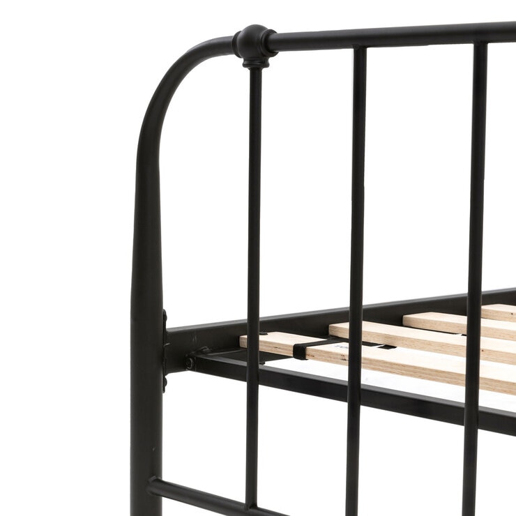 Gallery Loughton Black Metal Bed Frame, Single
