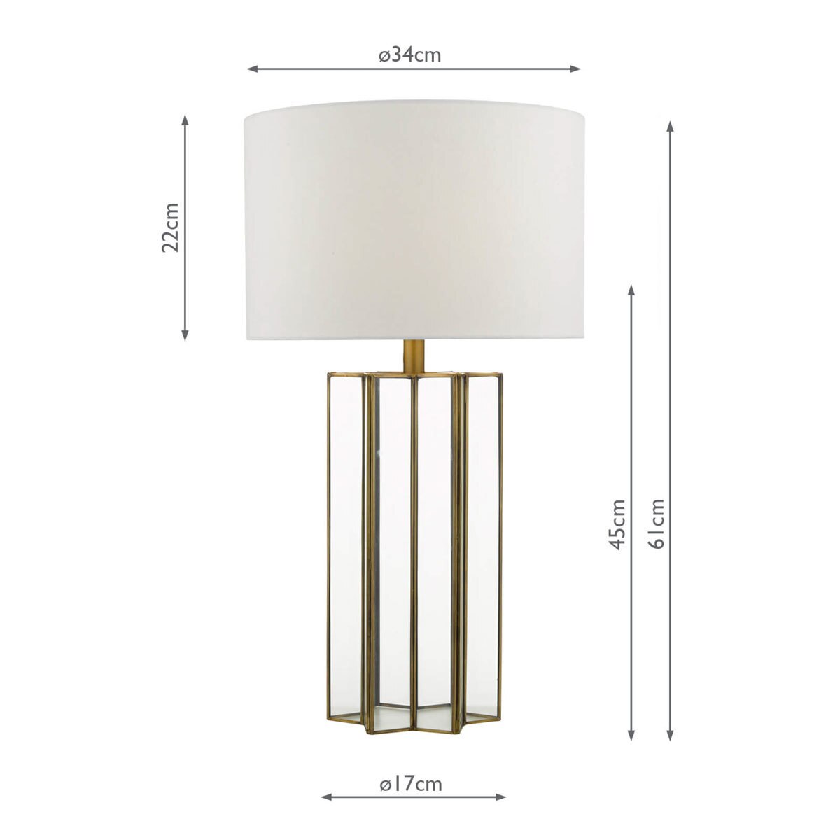 Line Drawing of Dar Osuna Table Lamp