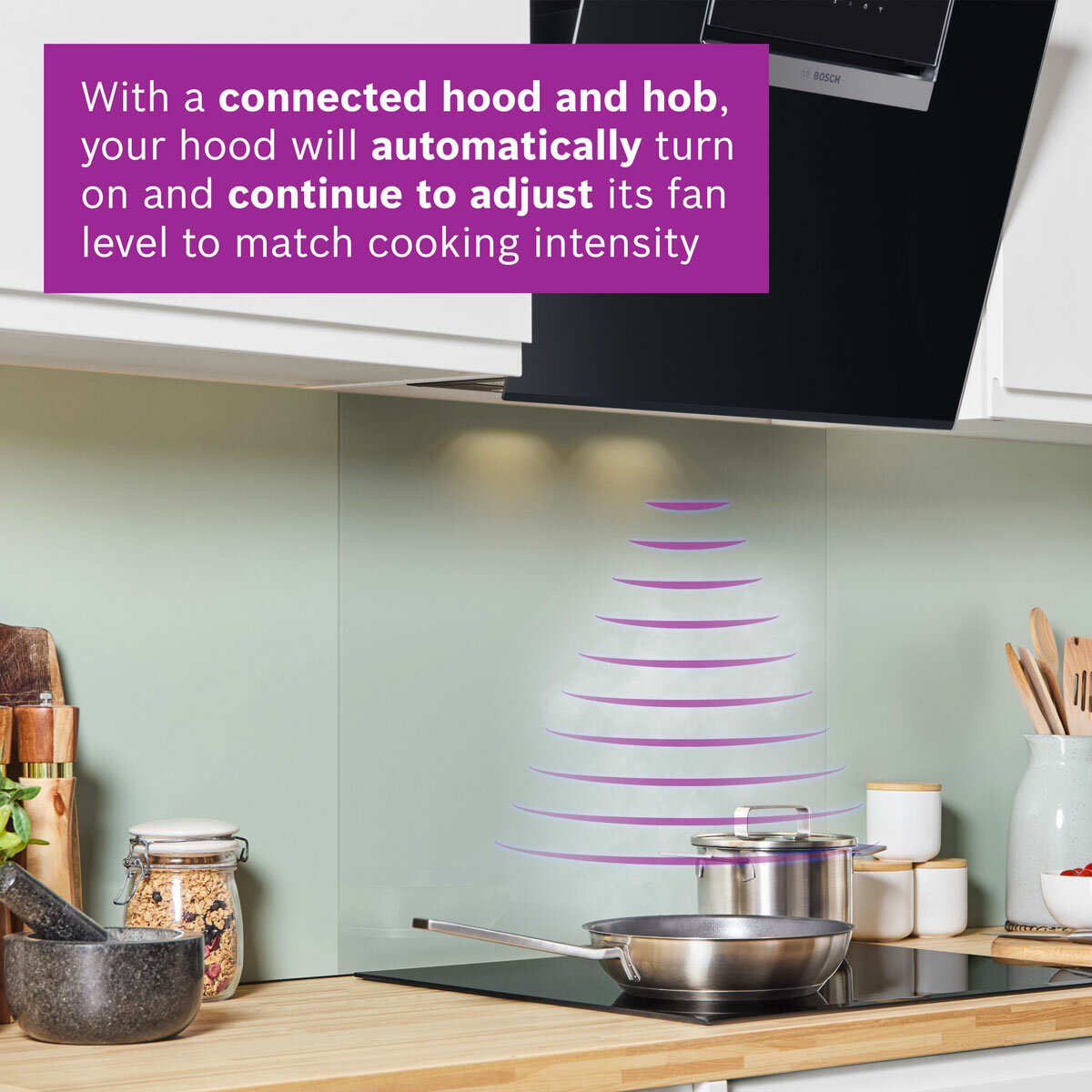 Bosch Series 6 PIV831HB1E 80cm Touch Control Induction Hob in Black