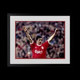 Robbie Fowler Signed Liverpool 16x12 Image Deluxe Mount Frame in White Robbie Fowler Signed Liverpool 16x12 Image Deluxe Mount Frame in White