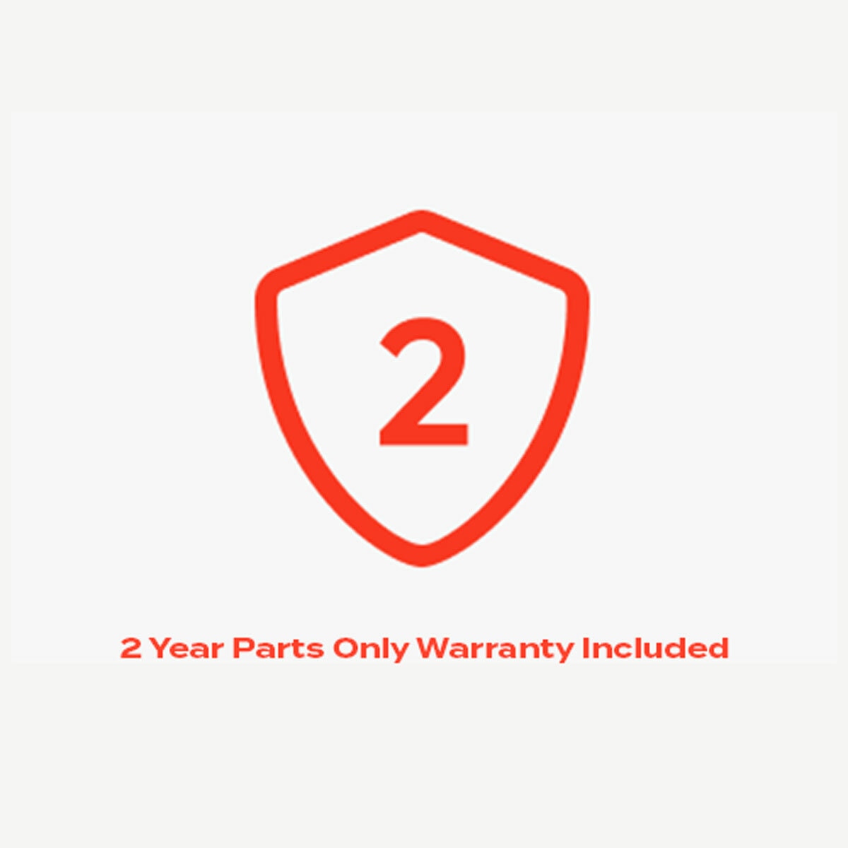 2 years parts only warranty included