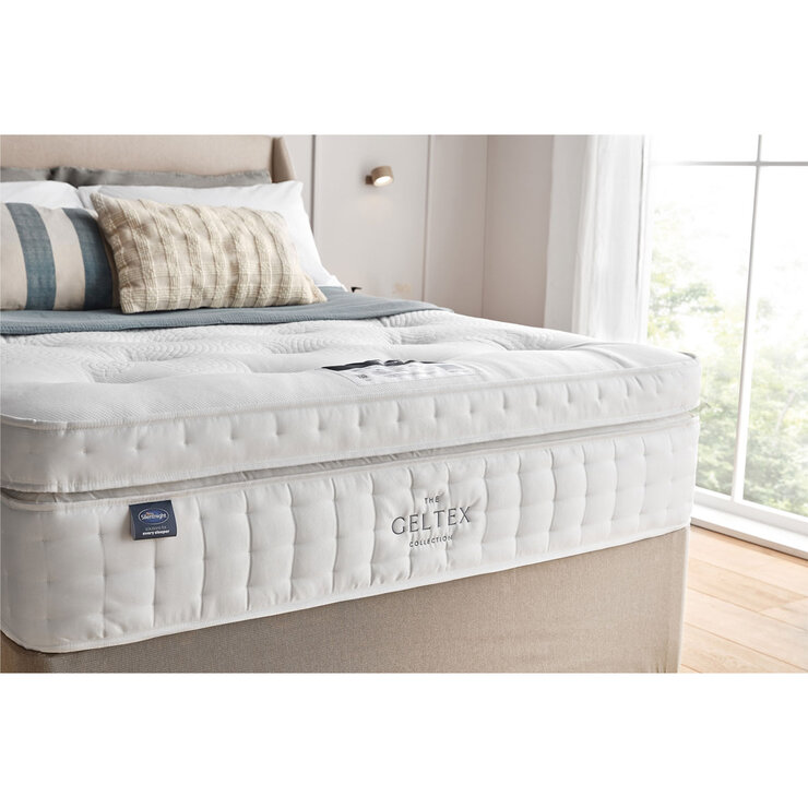 Silentnight Geltex 4000 Mattress & Sandstone Divan in 4 Sizes