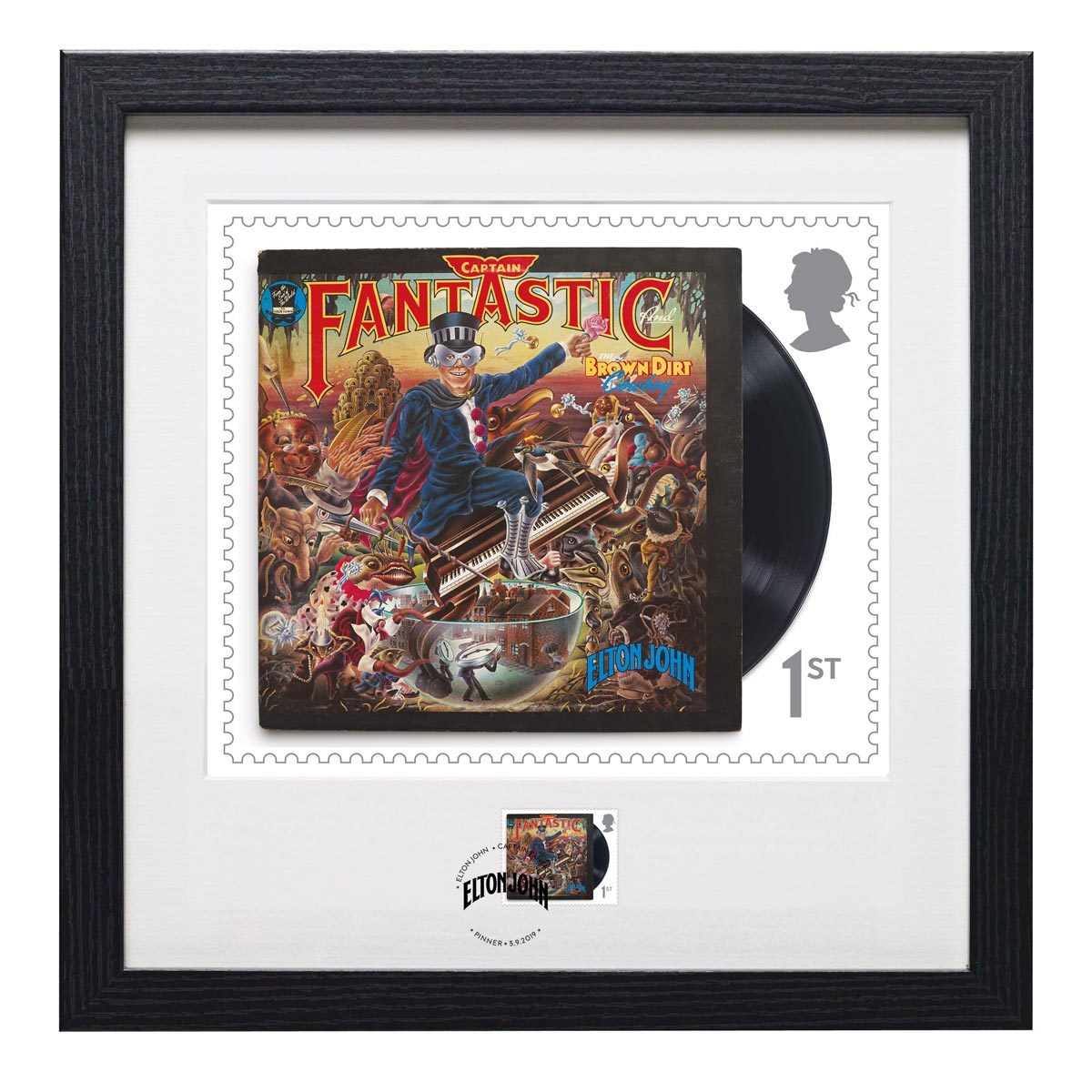 Elton John Royal Mail® Captain Fantastic and The Brown Dirt Cowboy Framed Collectable Stamps - Print and Stamp