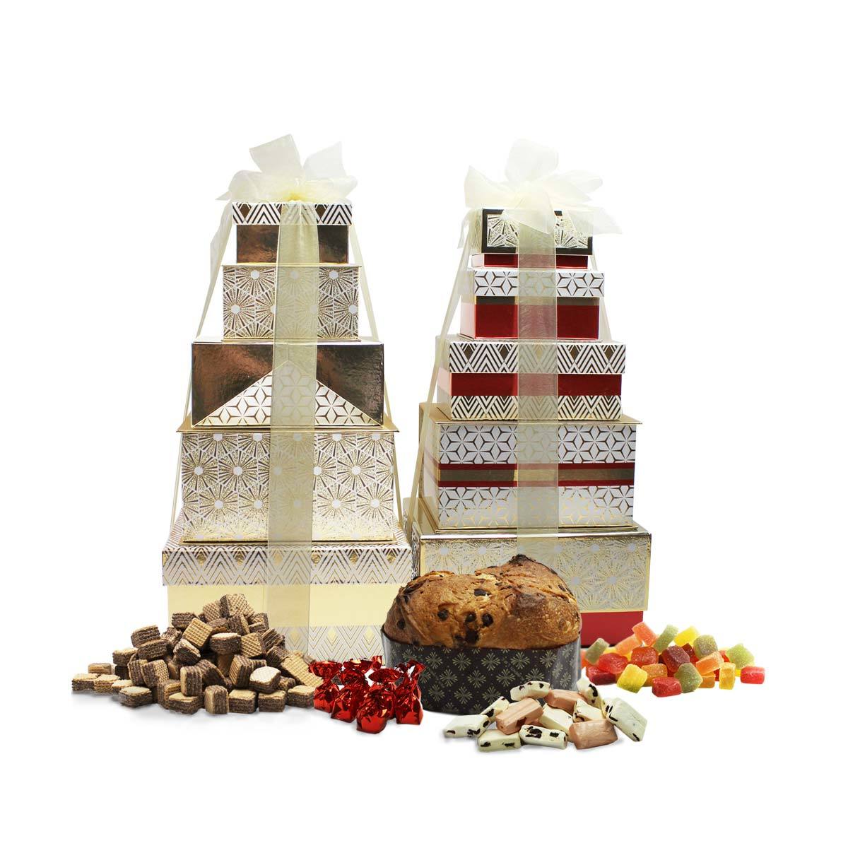 Festive Tower of Treats, 2.2kg in 2 Colours Festive Tower of Treats, 2.2kg in 2 Colours