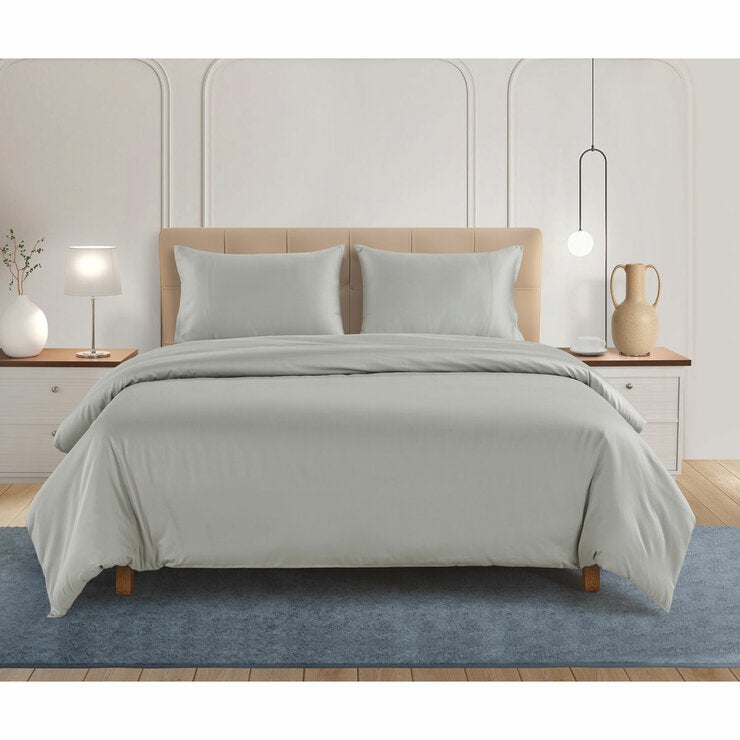 Welhome 500 Thread Count Lyocell Cotton Blend Duvet Set in 3 colours, Double Welhome 500 Thread Count Lyocell Cotton Blend Duvet Set in 3 colours, Double