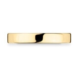 3.0mm Basic Light Court Wedding band. 18ct Yellow Gold