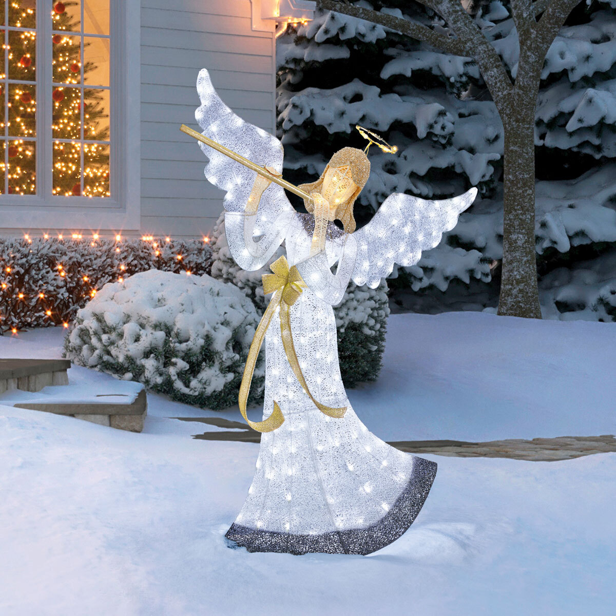 5ft 9 Inches 1 8 M Angel With 175 Led Lights Costco Uk