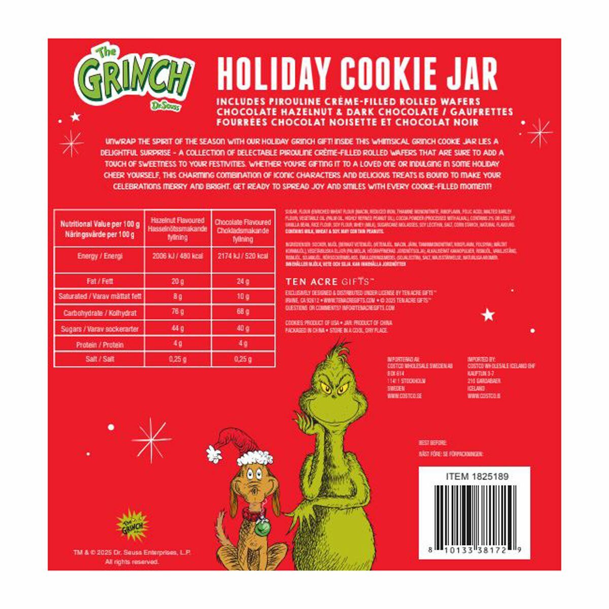 Pirouline Dark Chocolate Creme Filled Wafer