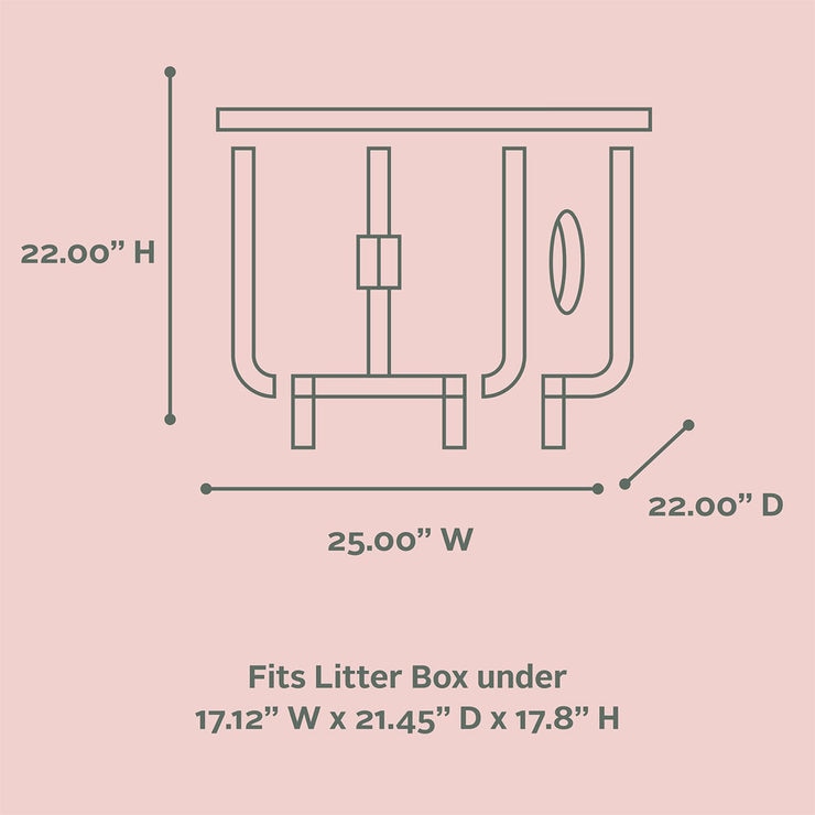 Staart Dyad Wooden Cat Litter Box in Alpine White Costco UK