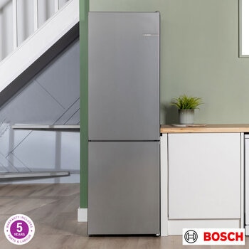 Bosch KGN362LDFG Series 4 Fridge Freezer, D Rated, in Stainless Steel