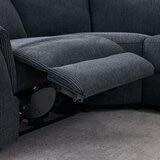 Maverick Grey Fabric Power Reclining Corner Sofa