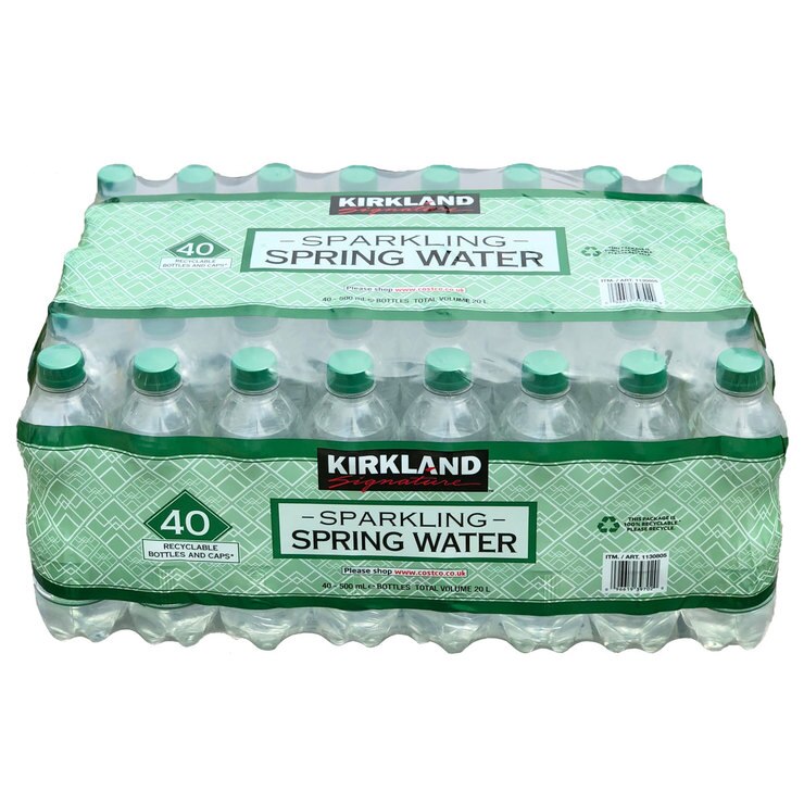 Kirkland Signature Sparkling Spring Water 500ml, 42 x 40ct Cases
