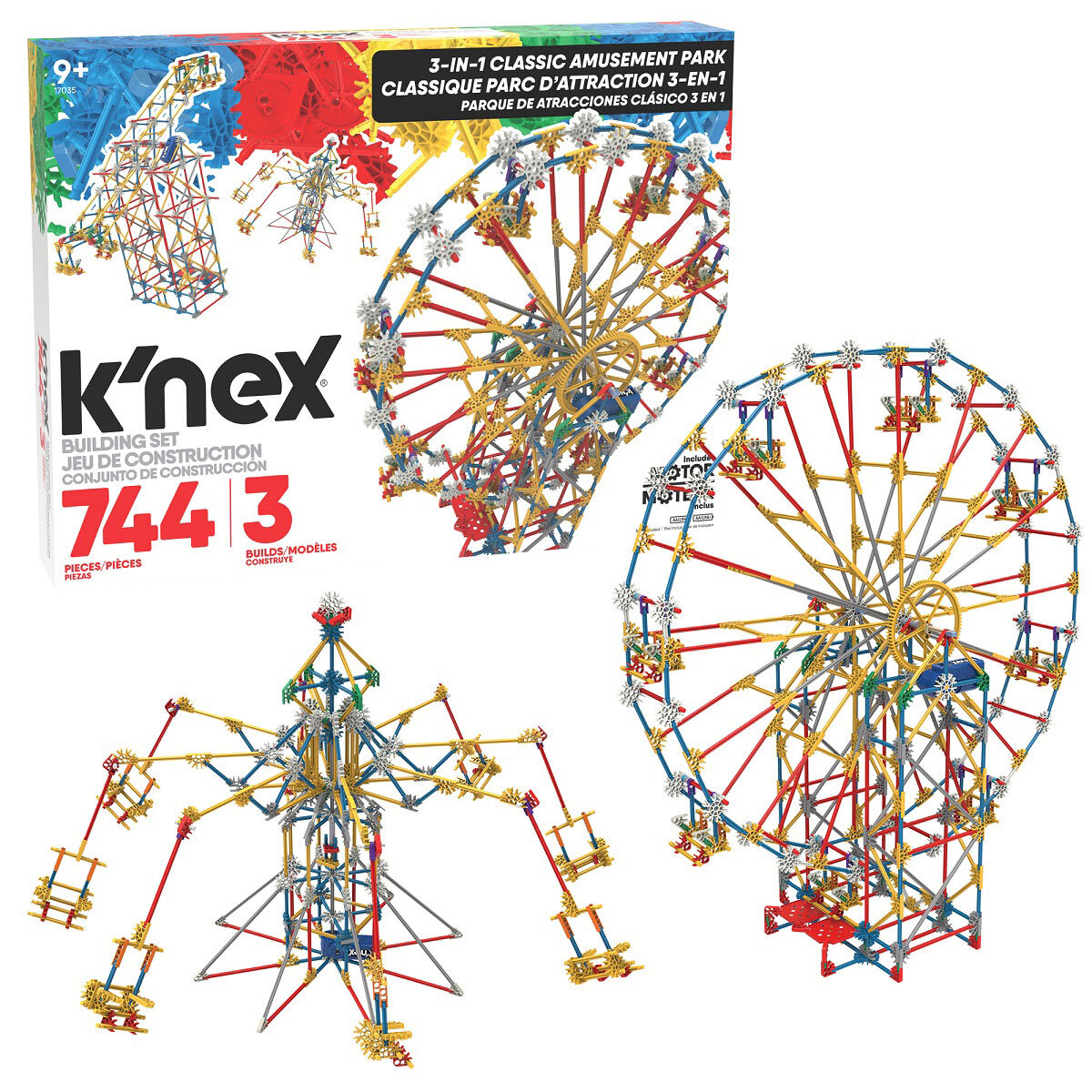 Buy K'nex 3 in 1 Classic Amusement Park Set Box & item Image at Costco.co.uk
