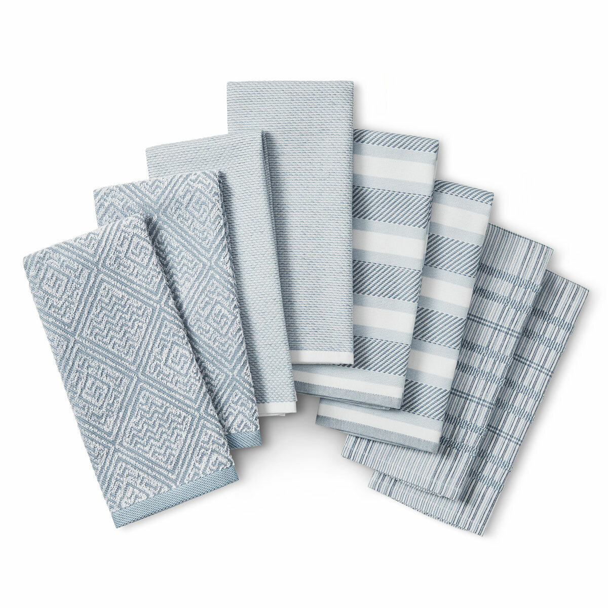 Town & Country Organic Kitchen Towels 8 Pack, in 4 Designs Town & Country Organic Kitchen Towels 8 Pack, in 4 Designs